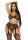 Bra Top, String And Stockings Black OS
