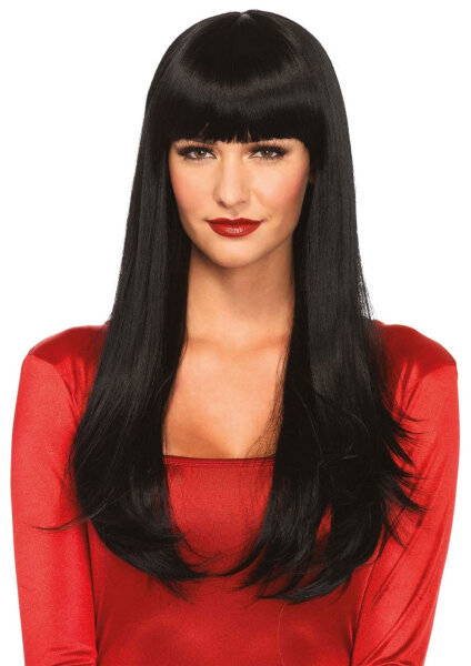 Bangin long straight Wig Black OS