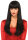 Bangin long straight Wig Black OS