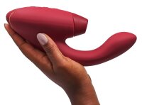 Womanizer Duo 2 pressure wave stimulator with G-spot vibrating arm red
