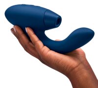 Womanizer Duo 2 pressure wave stimulator with G-spot vibrating arm blue