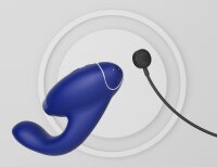 Womanizer Duo 2 pressure wave stimulator with G-spot vibrating arm blue