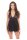 Dolled Up Halter 2Pc Chemise S Black, S/M