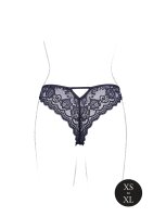 Claire Elastic Lace Brief Black Onesize - Queensize