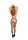 L&eacute;na Brief with Open Crotch and Buttocks, Adjustable Sliders and Golden Details Black OS
