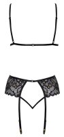 BH Strapsset mit R&uuml;schen S/M - L/XL