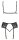 BH Strapsset mit R&uuml;schen S/M - L/XL