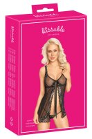 Babydoll und String mit R&uuml;schen S/M - L/XL