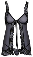 Babydoll und String mit R&uuml;schen S/M - L/XL