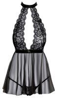 Babydoll schwarz mit Chokerneck S/M - L/XL