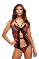 Schoolgirl Peek-A-Boo Teddy S/M - Queensize