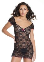 Dress - Black/Fuchsia - OS