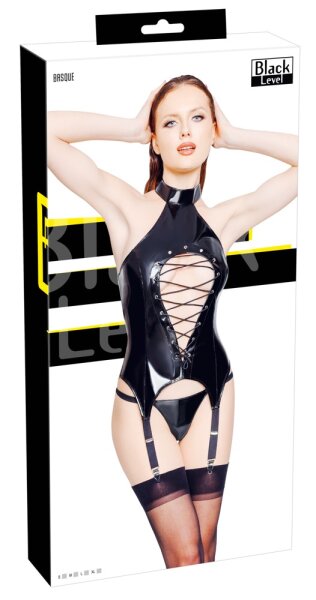 Vinyl suspender shirt S