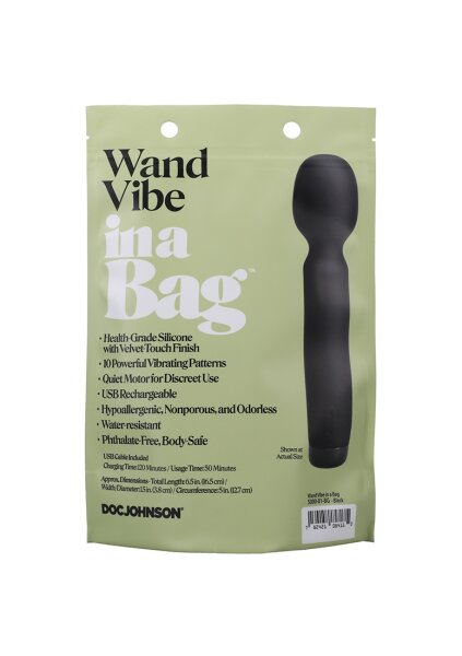 Doc Johnson - Vibrating Wand schwarz