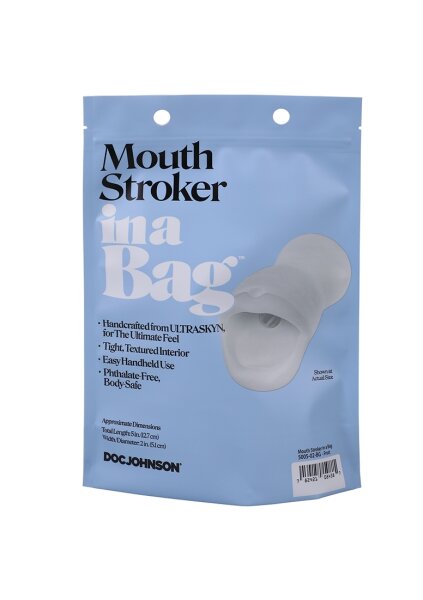 Doc Johnson Mouth Stroker Masturbator transparent