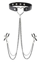 Sportsheets Sm Amor Collar With Nipple Jewelry