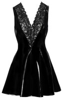 Vinyl Dress with Lace S