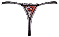 Crotchless String mit Perlenkettchen in der Front S/M - M/L