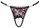 Crotchless String mit Perlenkettchen in der Front S/M - M/L