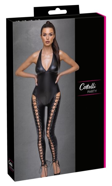 Mattlook Overall mit Schn&uuml;rungen an den Beinen S - XL