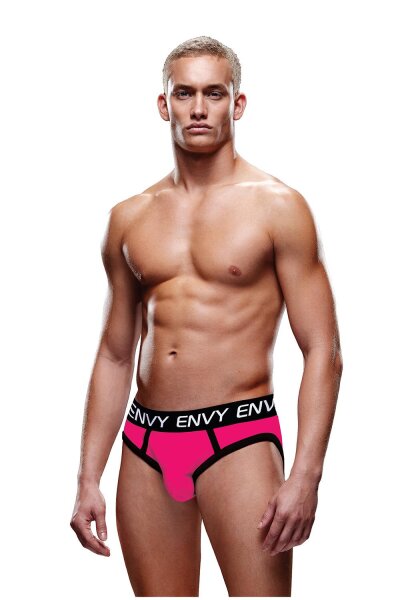 Solid Envy Jock Pink Black S/M
