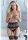 Lace Cincher With G-String - Black