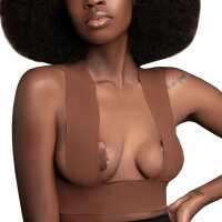 Bye Bra - Body Tape Roll 6,5 cm x 5m + Satin Nipple Covers Brown