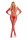 Risque Crotchless Bodystocking Red S - L