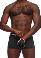 Shorts with circle cut out black S - XL