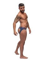 Thightening Cut Out Slip Blue S - XL