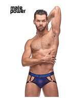Diamond Mesh Jock Ring Blue S - XL