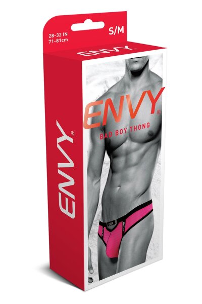 Envy Bad Boy Thong Pink S - XL