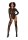 Teddy Bodystockng with Finger Gloves Diamond Black OS - QS