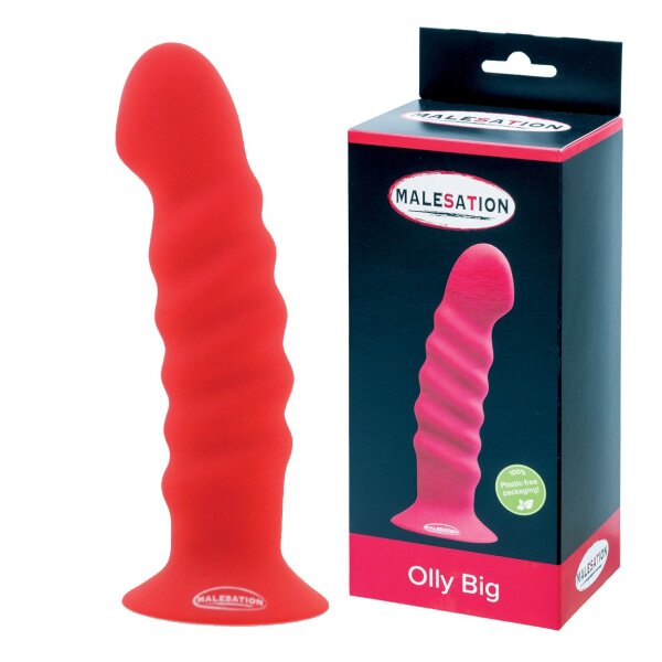 MALESATION Olly Dildo Large Red - 19,7 cm