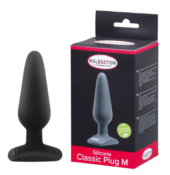 MALESATION Silicone Classic Plug M - 4 cm