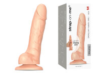 Strap-on-me Sliding Skin Realistic Dildo Flesh M - 18 cm