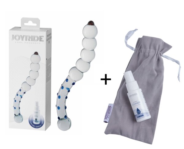 JOYRIDE Premium GlassiX Set 05 transparent, blau 23,5 cm