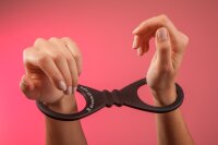 XX-DREAMSTOYS silicone handcuff black