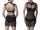 GREY VELVET 2-piece negligee set XL