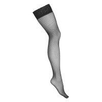 KOTEK fishnet hold ups black L/XL