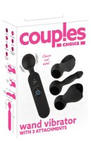 Couples Choice Wand Vibrator with 3 Attachements
