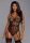 Very Sheer Stretch Mesh Underwire Teddy - Black - S