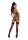 Zipper Fishnet Faux Leather Garter Slip OS - QS