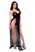 Baci 2Pc Mesh Gown and Gstring Set S - Queensize
