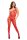 Baci Off The Shoulder Bodystocking Red OS - QS