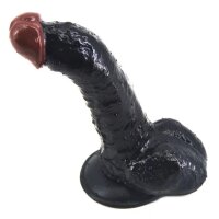 Curve Glans Realistic Suction Dildo