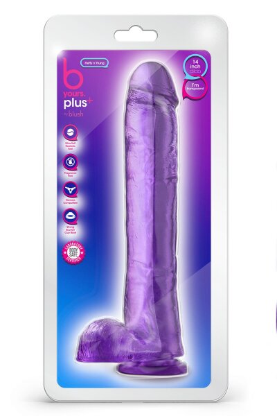 B Yours Plus Hefty N&rsquo; Hung Purple 35,6 cm