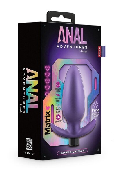 Anal Adventures Matrix Exelsior Plug Astro Violet