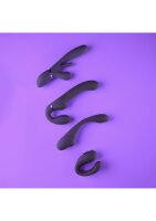 Yoko - Triple Action Vibrator Dual Prongs with Clitoral Pulse Wave