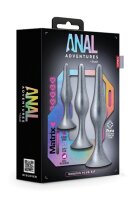 Anal Adventures Matrix Genesis Plug Kit Stellar Silver